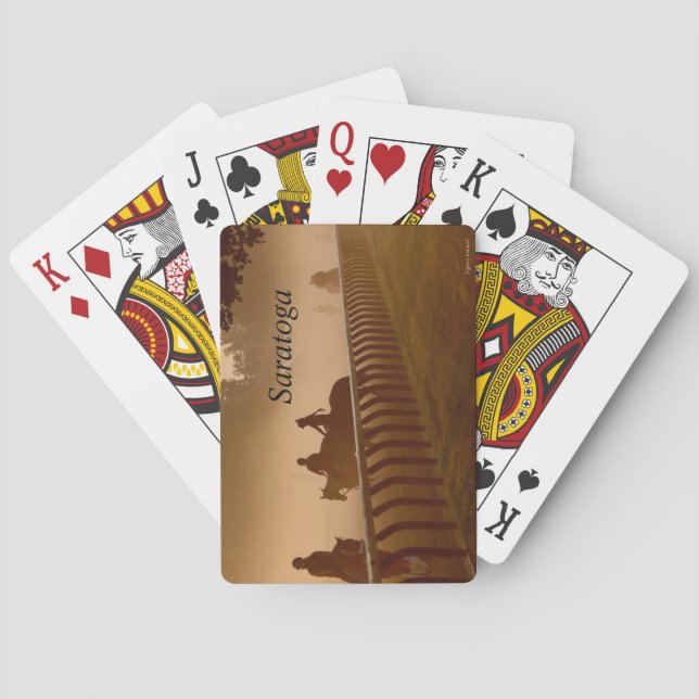 Uppspelningskort för Saratoga-morgonen Casinokort (Baksidan)