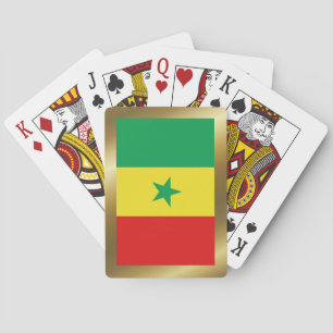 Uppspelningskort för Senegal Flagga Casinokort