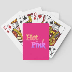 Uppspelningskort för shock rosa Poker Casinokort