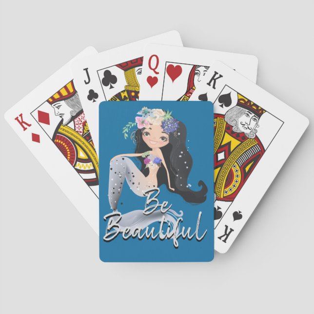 Uppspelningskort för sjöjungfru Cycle Casinokort (Baksidan)