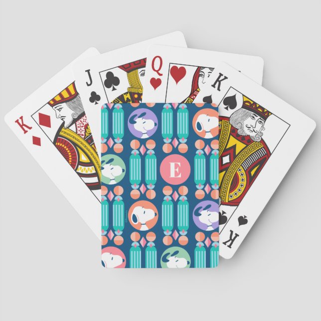 Uppspelningskort för Snoopy Mörk blått Deco Dreams Casinokort (Baksidan)
