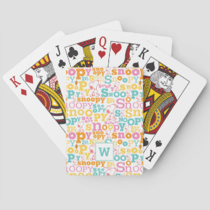 Uppspelningskort för soopy Pastel Text Mönster Casinokort