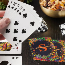 Uppspelningskort för söt Namn MonogramUpplysningsk Casinokort