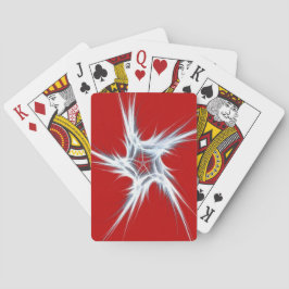 Uppspelningskort för standardindex, röd/vit Abstra Casinokort