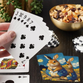 Uppspelningskort för Starry Vår Bunny Casinokort