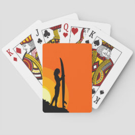 Uppspelningskort för Surfer Girl Casinokort