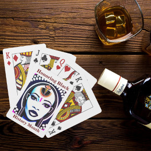 Uppspelningskort för svart historik i månaden casinokort