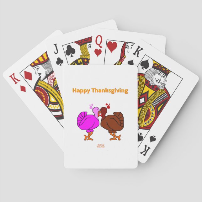 Uppspelningskort för Thanksgiving passion Casinokort (Baksidan)