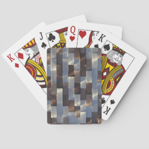 Uppspelningskort för Tile metall Casinokort
