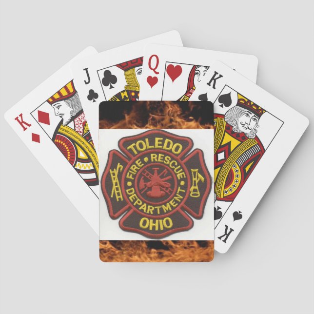 Uppspelningskort för Toledo Fire Department Spel Kort (Baksidan)