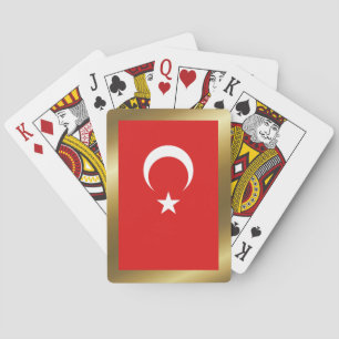 Uppspelningskort för Turkiet Flagga Casinokort