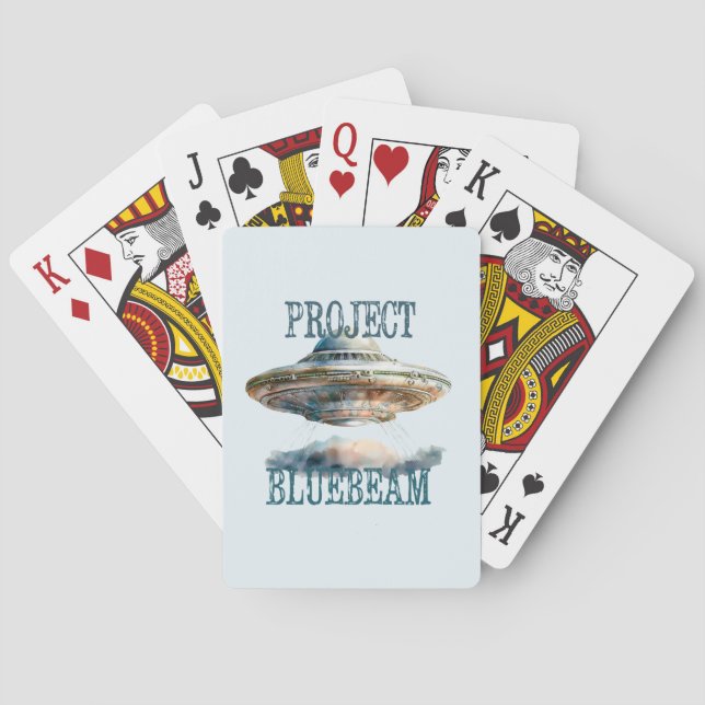 Uppspelningskort för UFO-konspirationsteorier Casinokort (Baksidan)