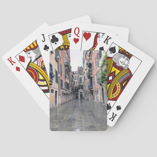 Uppspelningskort för Venedig Italien Casinokort (Baksidan)