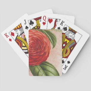 Uppspelningskort för vintage blomma casinokort