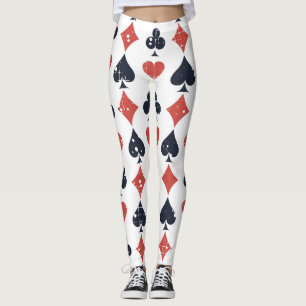 Uppspelningskort: Grunge Abstrakt Mönster Leggings