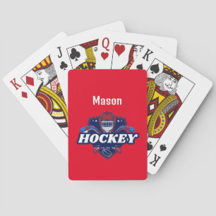 Uppspelningskort Hockey Gear - Personlig - Lägg ti Casinokort