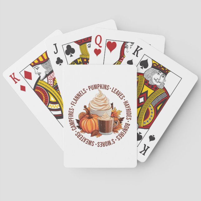 Uppspelningskort höst/fall casinokort (Baksidan)