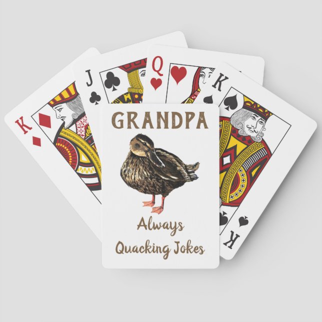Uppspelningskort i anka casinokort (Baksidan)