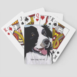 Uppspelningskort i Black and White Gräns Collie Casinokort