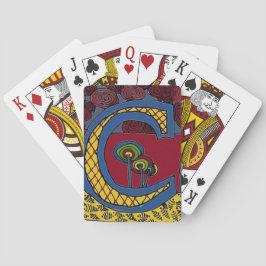 Uppspelningskort i brev C Spel Kort