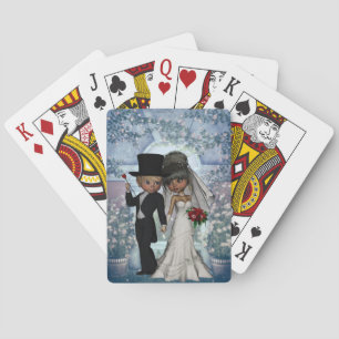 Uppspelningskort i Bröllop, Bride och Groom Spel Kort