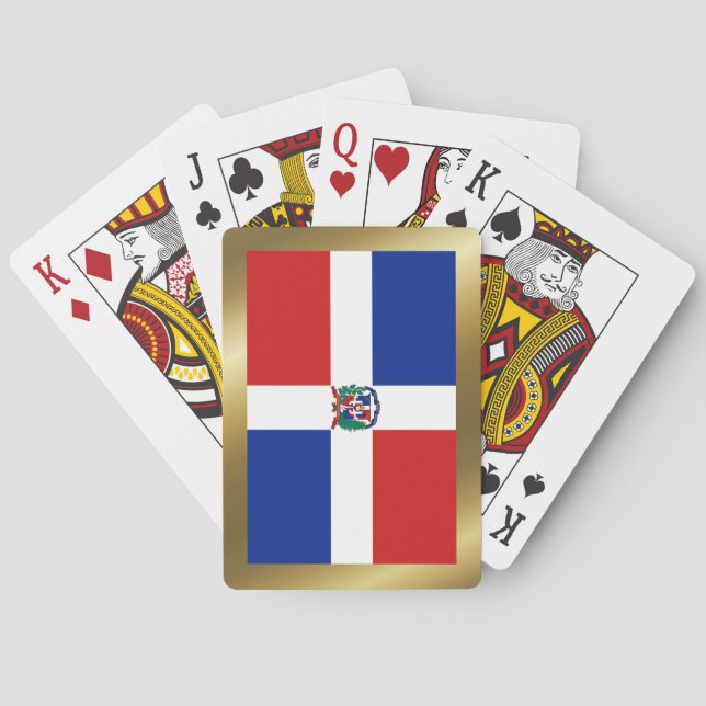 Uppspelningskort i Dominikanska republiken Flagga Kortlek (Baksidan)