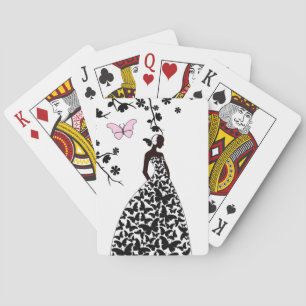 Uppspelningskort i elegant bröllop casinokort