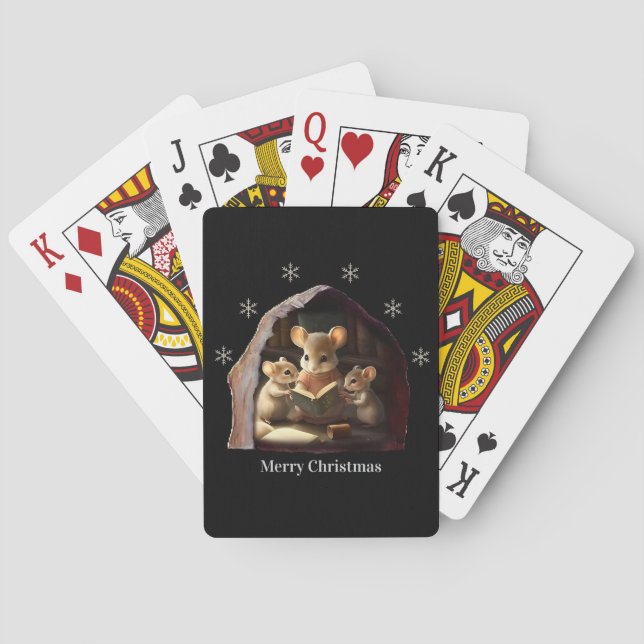 Uppspelningskort i god jul casinokort (Baksidan)
