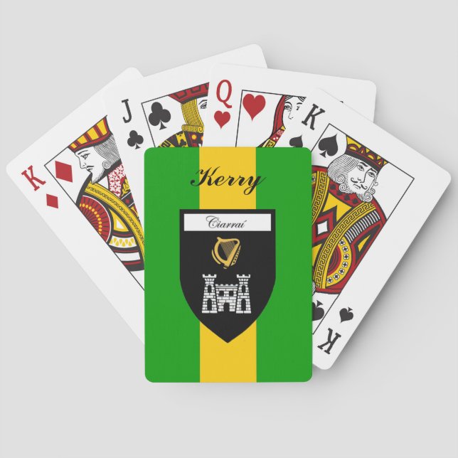 Uppspelningskort i grevskapet Kerry Spelkort (Baksidan)