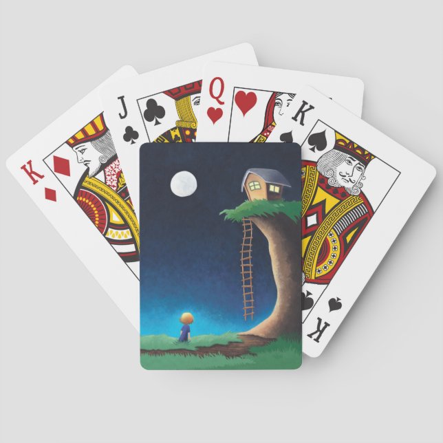 Uppspelningskort i måndags Himmel Casinokort (Baksidan)