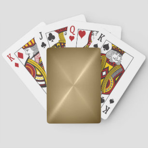 Uppspelningskort i Metall vid Bruten Guld Spel Kort