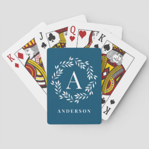 Uppspelningskort i Monogram för utandning EDITABLE Casinokort