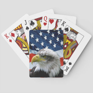 Uppspelningskort i Örn Amerikanska Flagga Kortlek