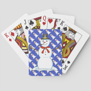 Uppspelningskort i snögubbe casinokort
