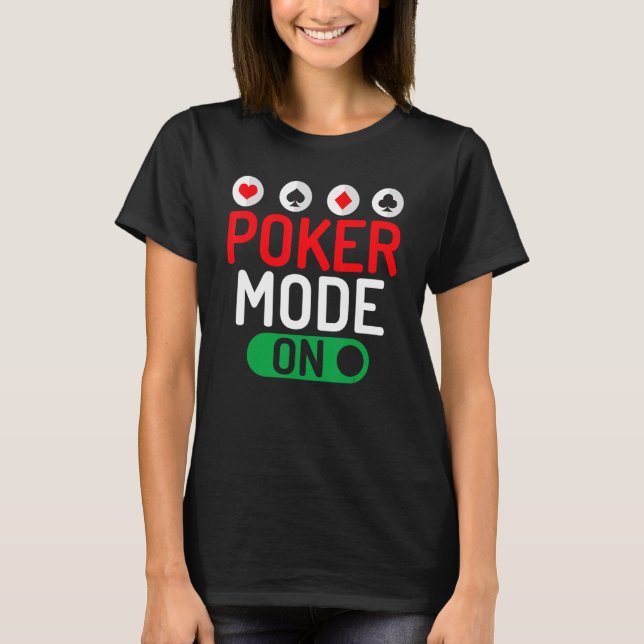Uppspelningskort i spelningskort för spel t shirt (Framsida)