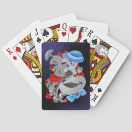 Uppspelningskort i Surreal Puzzle Ansikte Casinokort