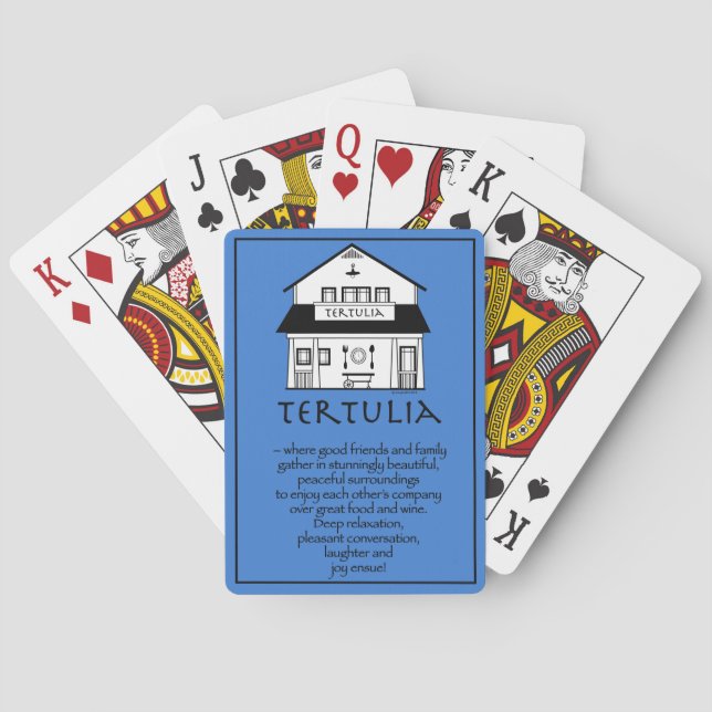 Uppspelningskort i Tertulia Casinokort (Baksidan)