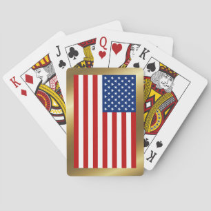 Uppspelningskort i USA flagga Spel Kort