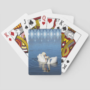 Uppspelningskort Kärlek Svanar Casinokort
