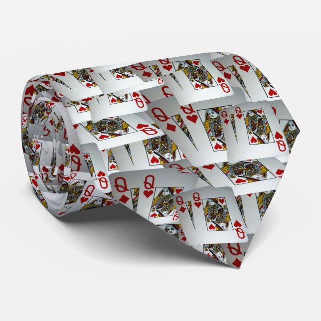 Uppspelningskort ködesign. slips (Rullad)