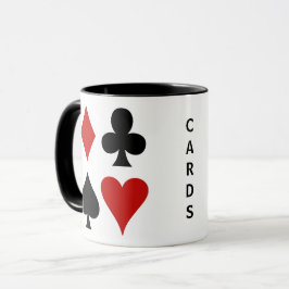 Uppspelningskort Kostym Design Mugg