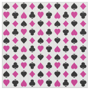 Uppspelningskort Kostym Rosa och svart Tyg