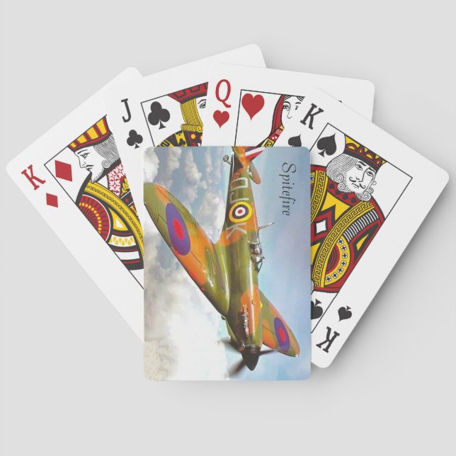 Uppspelningskort krig Flygplan Spel Kort (Baksidan)