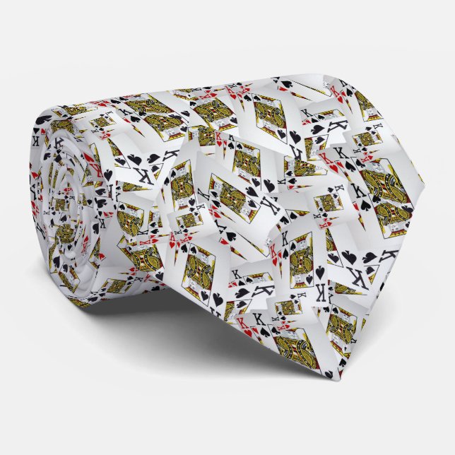 Uppspelningskort Kung i lager, halsskiva Slips (Rullad)