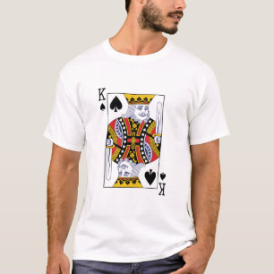 Uppspelningskort kung i Spades Poker Casino T Shirt
