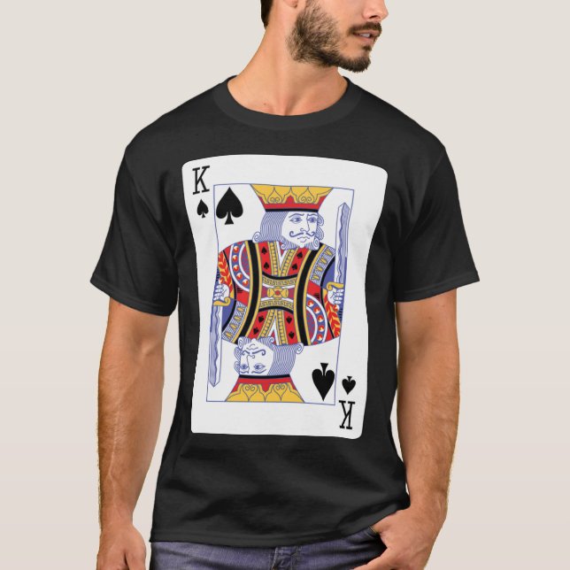 Uppspelningskort kung i Spades T Shirt (Framsida)