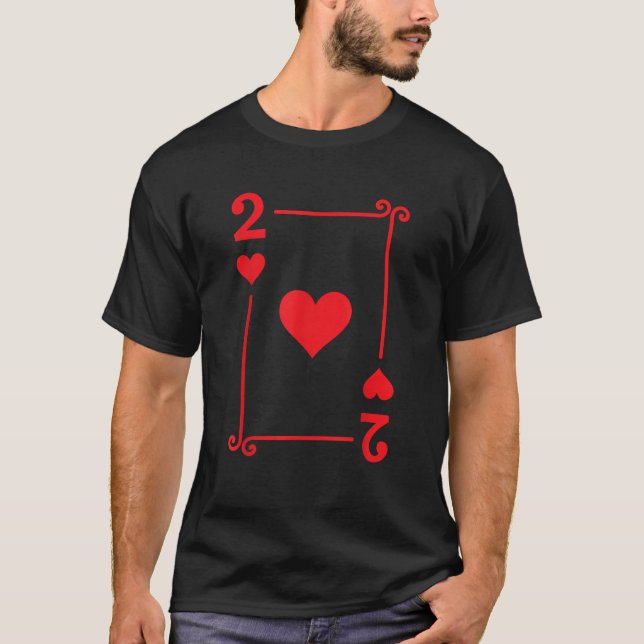 Uppspelningskort matchande hearcard Kostym 2 kort T Shirt (Framsida)