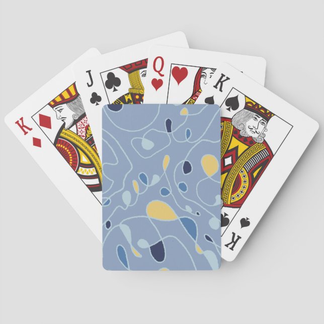 Uppspelningskort med en linjeartikel i Mönster-kon Casinokort (Baksidan)