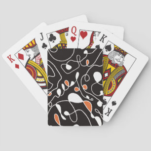 Uppspelningskort med en linjeartikel i Mönster-kon Casinokort