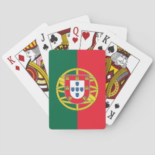 Uppspelningskort med Flagga av Portugal Kortlek
